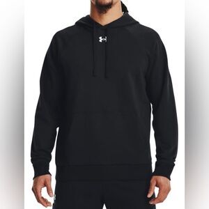 Under Armour Rival Fleece Hoodie Black Small NWT IN PACKAGE